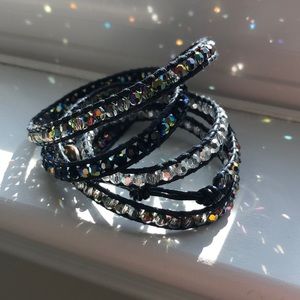 Chan Luu Mixed Swarovski Crystal Wrap Bracelet